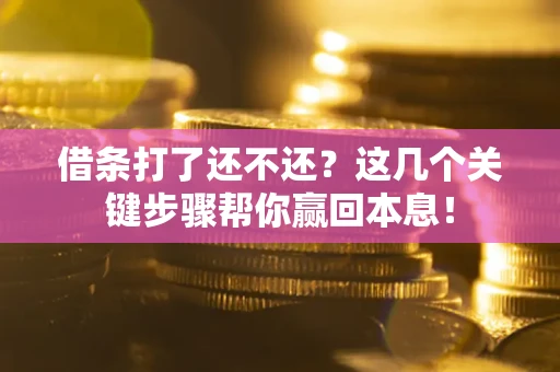 济南借条打了还不还？这几个关键步骤帮你赢回本息！