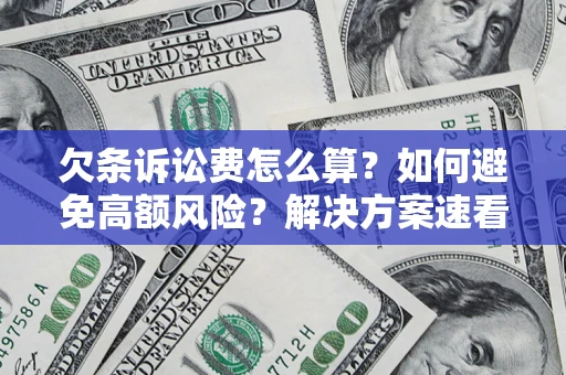 济南欠条诉讼费怎么算？如何避免高额风险？解决方案速看！