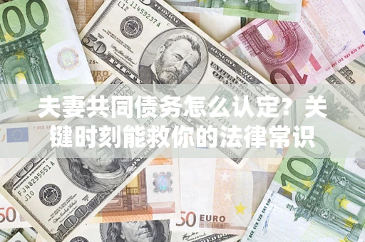 济南夫妻共同债务怎么认定？关键时刻能救你的法律常识