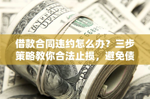 济南借款合同违约怎么办？三步策略教你合法止损，避免债务危机升级